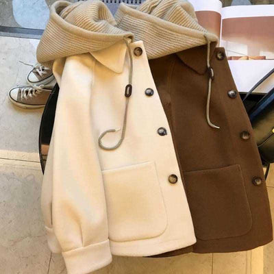 Abrigo de Lana Acolchado con Capucha - Diseño Patchwork Exclusivo para Otoño e Invierno - Image 12
