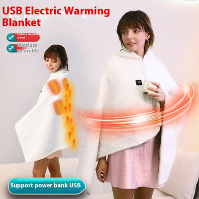 Manta Térmica Inteligente USB de Lana Merino - Chal Calefactor Portátil - Image 13