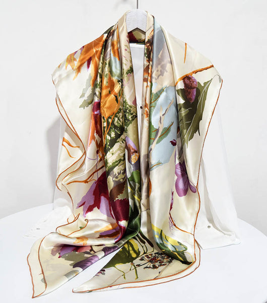 Pañuelo de Seda Grande 135cm - Elegancia y Versatilidad - Image 2