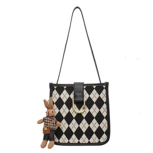 Bolsa Bucket Texturizada Lingge para Otoño e Invierno - Image 6
