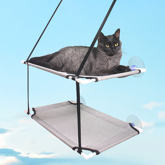 Comedero Colgante de Doble Capa con Ventosas para Gatos - Image 15