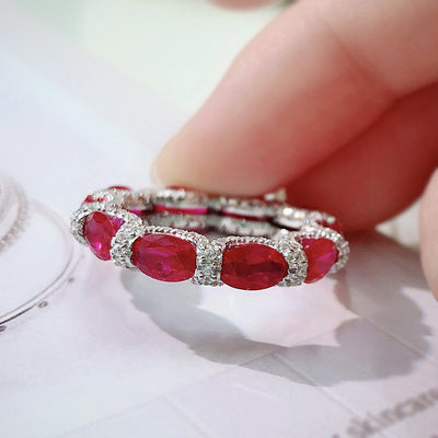 Anillo de Plata 925 con Piedras de Diamante Artificial - Image 16