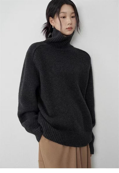 Suéter de Cuello Alto en Lana para Mujer - Image 7