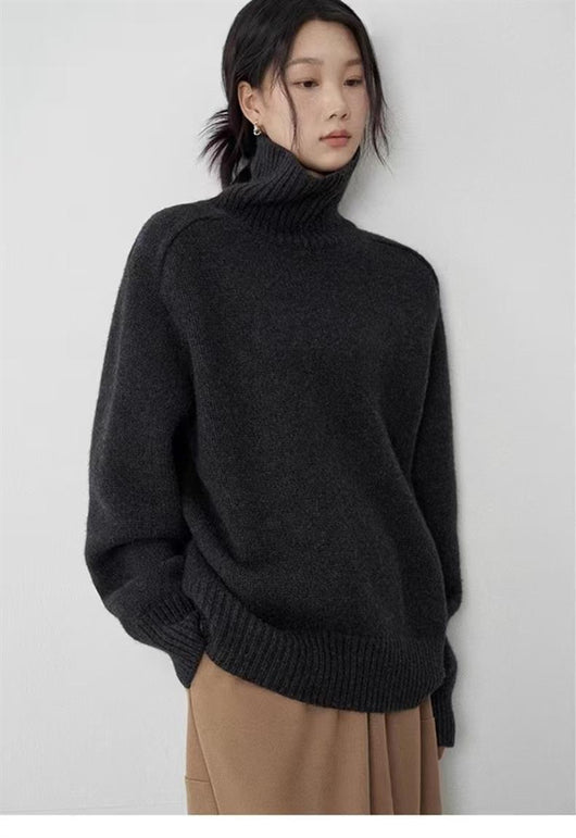 Suéter de Cuello Alto en Lana para Mujer - Image 7