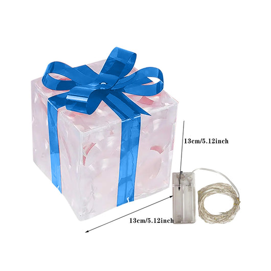 Caja de Regalo Navideña Luminosa con Moño - Decoración LED para Interiores y Exteriores - Image 18
