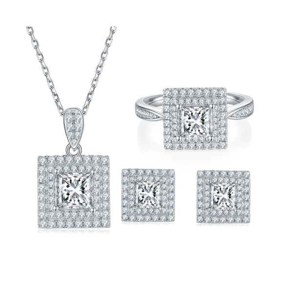 Juego de Joyería en Plata Sterling 925 de Lujo