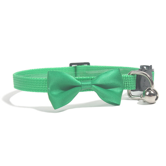 Collar Decorativo para Mascotas con Moño de Cinta Multicolor Ajustable y Campana - Image 6