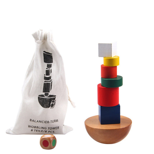 Juego de Bloques Geométricos de Madera con Equilibrio - Image 9
