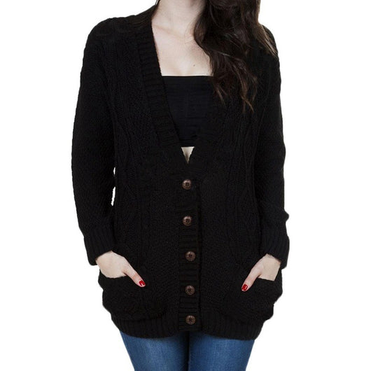 Cardigan Suelto de Punto con Mangas Murciélago - Image 3