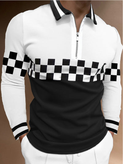 Polo Deportivo de Manga Larga con Cierre para Hombre - Image 2