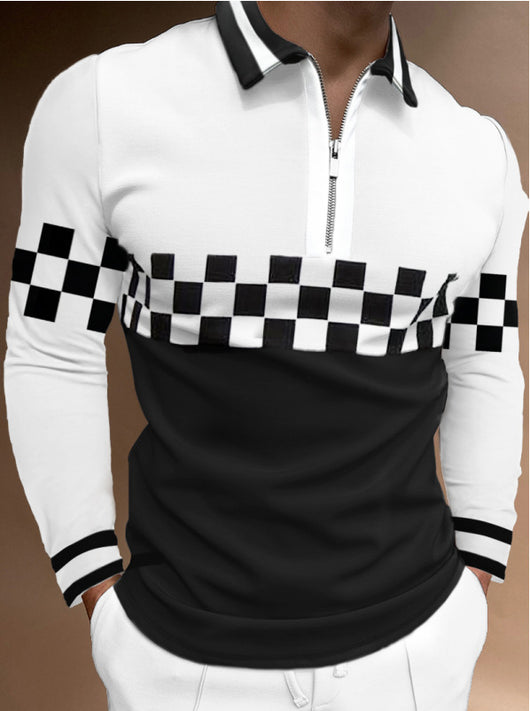 Polo Deportivo de Manga Larga con Cierre para Hombre - Image 2