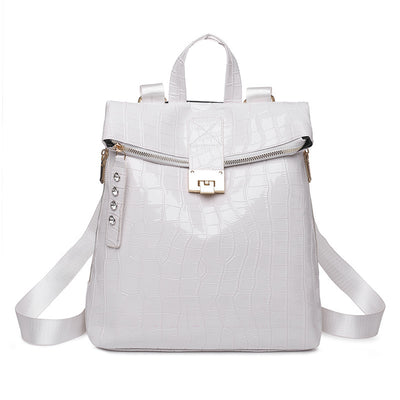 Mochila Escolar de Cuero Suave con Gran Capacidad para Mujer - Image 8