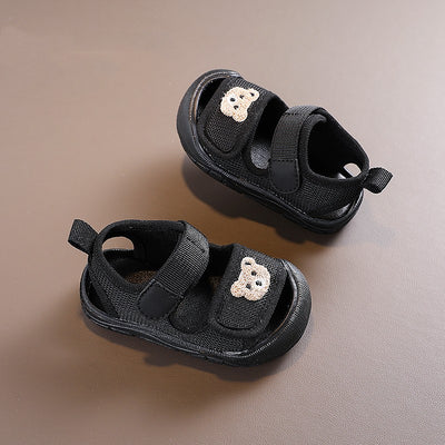 Sandalias para Bebé con Osito Bordado, Suela Suave y Antideslizante - Image 12