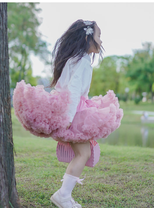 Falda Tutú Esponjosa para Niñas - Vestido de Princesa y Dama de Honor - Image 4