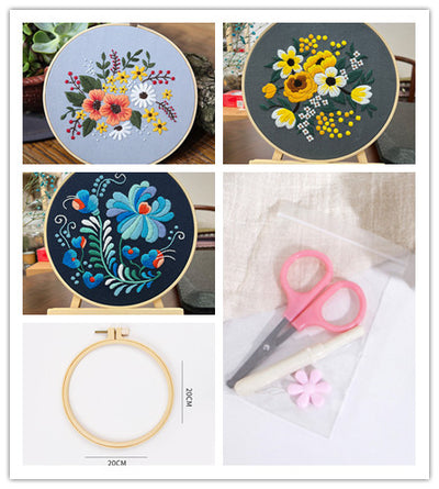 Kit de Costura para Cuadro Tridimensional con Flores Artesanales - Image 33