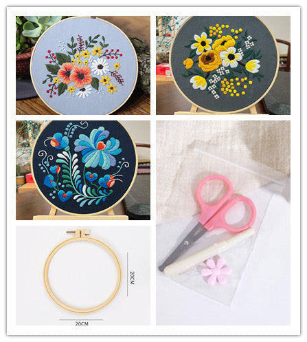 Kit de Costura para Cuadro Tridimensional con Flores Artesanales - Image 33