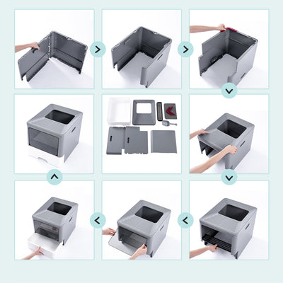 Arenero Cerrado Grande con Cajón Extraíble - Image 11