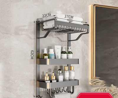 Organizador de Baño Mural Multicapa sin Perforaciones - Image 9