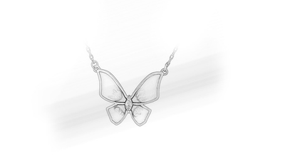 Collar Mariposa Azul para Mujer - Cadena de Clavícula Elegante - Image 4