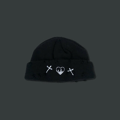 Gorro de Lana con Bordado Calado Versátil para Mujer - Image 7
