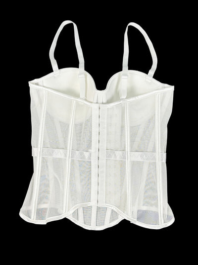 Corsé Reductor de Malla Estilo Europeo - Camiseta Ajustadora de Cintura - Image 12