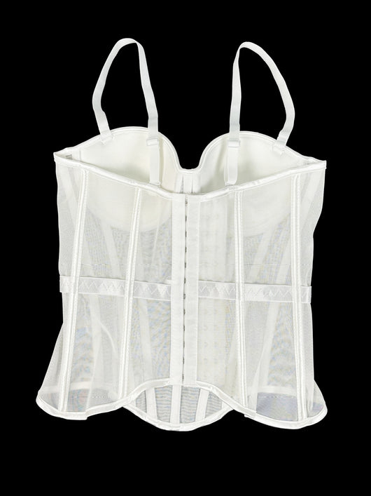 Corsé Reductor de Malla Estilo Europeo - Camiseta Ajustadora de Cintura - Image 12