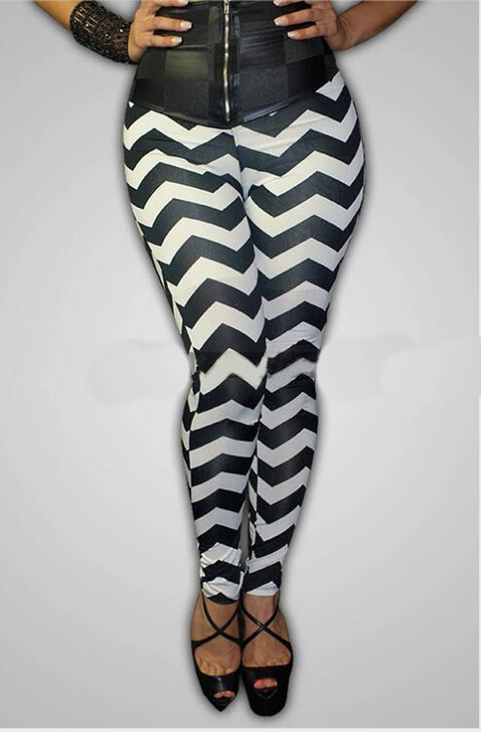 Pantalones Casuales a Cuadros Blanco y Negro - Image 9