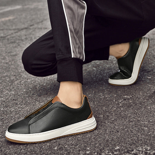 Zapatos Casuales de Cuero Genuino Nobuk - Slip-on Cómodos - Image 2