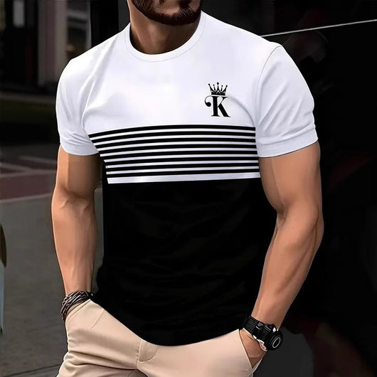 Playera Casual de Contraste para Hombre - Algodón Premium de Alta Calidad - Image 2