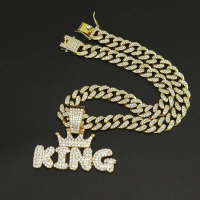 Collar de Moda para Hombre con Dije de Diamante en Aleación - Image 7