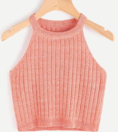 Chaleco Tejido Holgado de Tirantes Anchos - Diseño Minimalista Versátil - Image 13