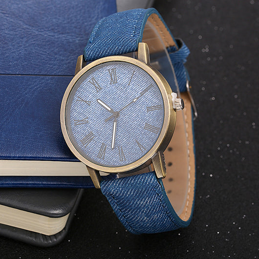 Pulsera Reloj Fashion de Denim para Mujer - Estilo Explosivo - Image 4