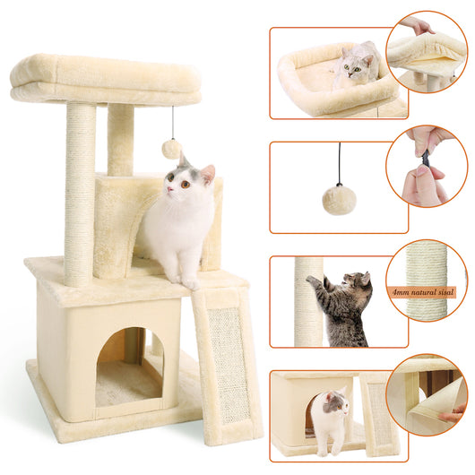 Torre de Lujo para Gatos con Doble Condominio y Percha Espaciosa - Image 22