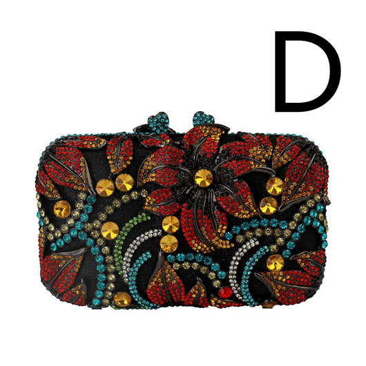 Clutch Elegante con Flores y Cristales Brillantes - Image 10