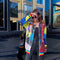 Chaqueta Geométrica con Lentejuelas para Mujer - Versátil y Elegante