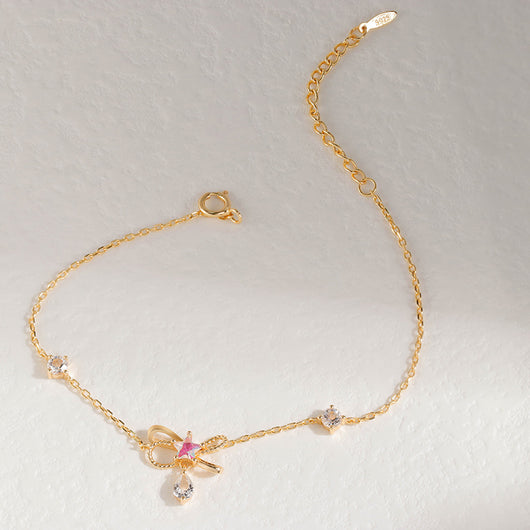 Pulsera de Moño con Circones Brillantes - Image 3