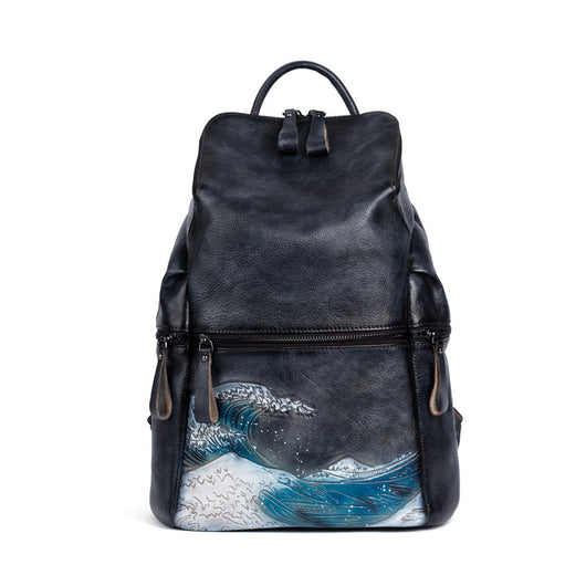 Mochila para Mujer de Gran Capacidad con Diseño Retro Degradado - Image 6