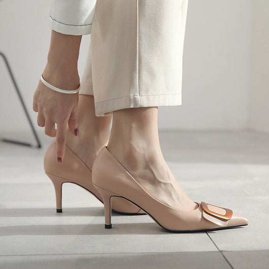 Tacones Stiletto Cómodos para Mujer con Punta Fina - Image 5