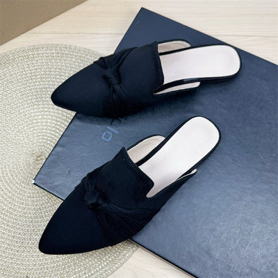 Pantuflas Puntiagudas Estilo Coreano con Moño - Cómodas y Elegantes - Image 5