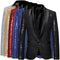Blazer de Lentejuelas Hombre - Traje Elegante de Color Sólido