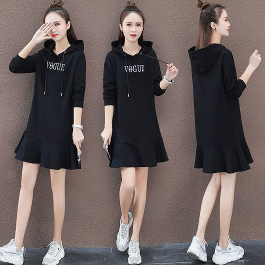 Vestido Suelto de Manga Larga para Talla Grande - Image 10