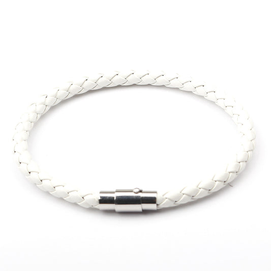Pulsera de Cuero Trenzado con Magnético para Hombre - Image 2