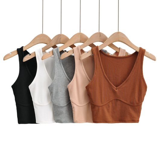 Blusa Tejida Escote V con Costuras en Pecho y Tela Stretch - Image 15