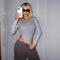 Jumpsuit Minimalista Sexy de Manga Larga Ajustado para Otoño Invierno