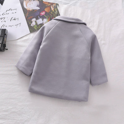 Abrigo Cuadrille Sólido para Niño Otoño Invierno - Image 21