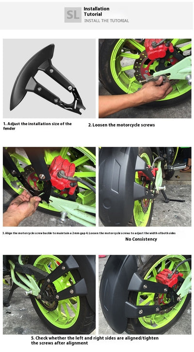 Guardabarros Trasero Deportivo para Motocicleta - Image 10