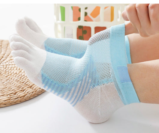 5 Pares de Calcetines Deportivos con Dedos Separados para Mujer - Malla Transpirable - Image 3