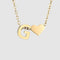Simple Heart-shaped Letter Pendant Women's Dorado-plated Necklace Clavicle Chain Dorado G