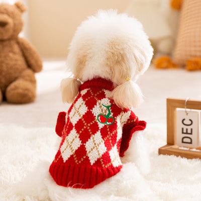 Suéter Térmico para Perros y Gatos con Diseño de Diamantes Bordados y Mangas Cortas - Image 8