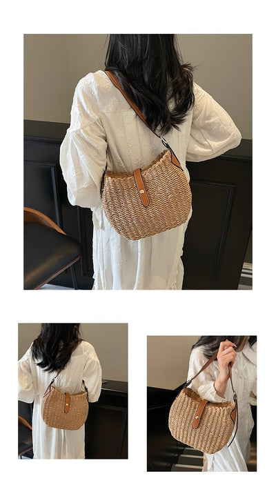 Bolsa Tejida Cruzada Casual Minimalista - Image 11